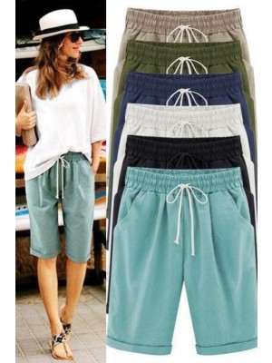 lässige Shorts Mit Plus-grösse-taschen
