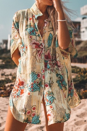 Blumendruck Knopf Cover Up