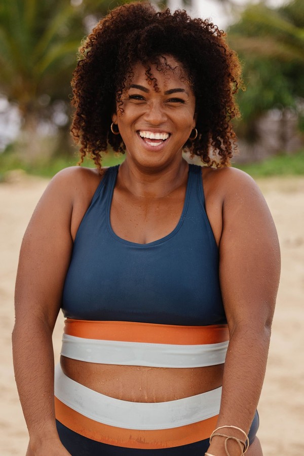 Crop-Bikini-Sets mit fließendem Rückenausschnitt