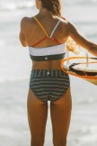 Atlantic Stripe Classic Midrise Bikini Set