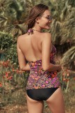 Printed Halter Tankini Set