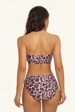 Leopard Print Bandeau Bikini Set