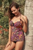 Printed Halter Tankini Set