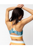 Ray Cut Back Crop Bikini Set